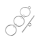 John Bead Must Have Findings 12mm 3-Ring Toggle Clasps, 3ct.